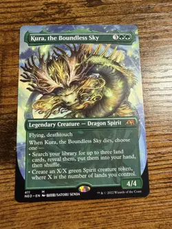 MTG Magic The Gathering Borderless Showcase Kura the Boundless Sky - Image 1