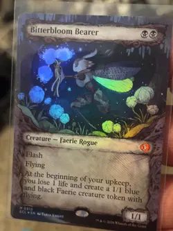 Bitterbloom Bearer Showcase Foil NM Pack Fresh In Hand Lorwyn Eclipsed MTG - Image 1