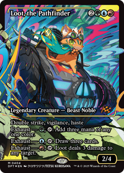 Loot, the Pathfinder (Showcase) [Aetherdrift] Magic MTG - Image 1
