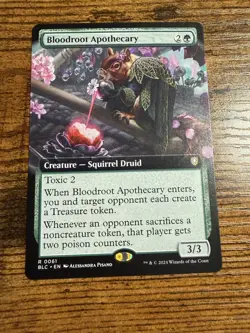 MTG Magic The Gathering Extended Art Bloodroot Apothecary - Image 1