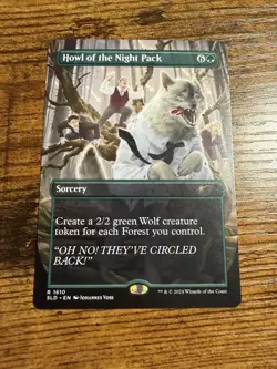 MTG Magic The Gather Borderless Showcase Secret Lair Drop Howl of the Night Pack - Image 1