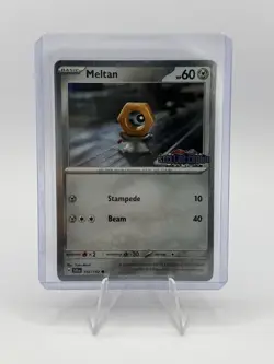 Meltan 102/142 Stellar Crown Stamped Cosmo Foil - Pokemon TCG Promo NM - Image 1