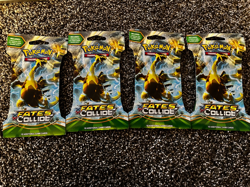 LOT OF FOUR (4) Pokemon XY-Fates Collide Sleeved Booster Packs. Factory Sealed! - Image 1