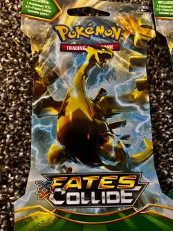 LOT OF FOUR (4) Pokemon XY-Fates Collide Sleeved Booster Packs. Factory Sealed! - Image 2