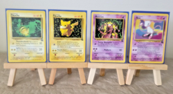 1999 VTG Pokemon Black Star Promo Lot - “Ivy” Pikachu, Mew, Mewtwo, Pikachu (LP) - Image 1