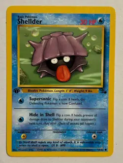 1999 Pokemon TCG 1st editon Shellder 54/62 Fossil NM NP - Image 1