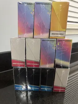 POKEMON TCG BOOSTER BUNDLE X11 LOT BLACK BOLT WHITE FLARE PRISMATIC SURGING NEW - Image 2
