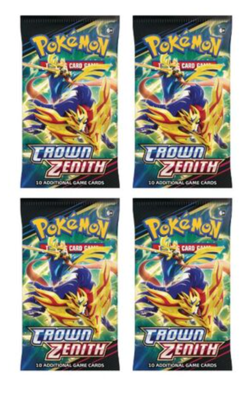 (Lot of 4) Pokemon Crown Zenith • Booster Pack • New Factory Sealed #6 - Image 1