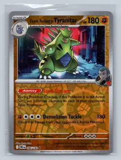 🔥Pokemon TCG Pokemon Team Rocket's Tyranitar Rare Reverse Holo🔥 - Image 1