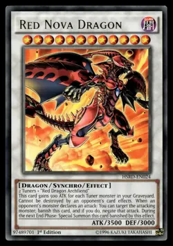 RED NOVA DRAGON HSRD-EN024 RARE HIGH-SPEED RIDERS YU-GI-OH - Image 1