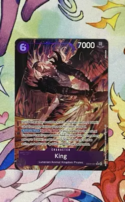 King EB04-031 Rare Alt Art One Piece TCG English The Azure Sea's Seven - Image 1