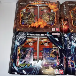 Lot Of 4 - One Piece 13 OP-13 Illustration Boxes Vol.5 ×2 Vol.6 ×2 IN HAND - Image 2