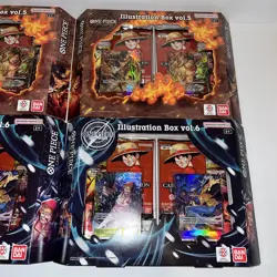 Lot Of 4 - One Piece 13 OP-13 Illustration Boxes Vol.5 ×2 Vol.6 ×2 IN HAND - Image 3