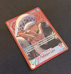 One Piece TCG English OP14-001 Trafalgar Law Leader Alt Art Parallel - Image 4