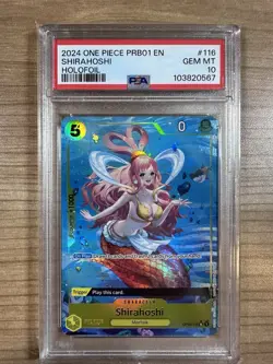 Shirahoshi 2024 One Piece Premium Collection Vol. 1 Holofoil #116 PSA 10 - Image 1