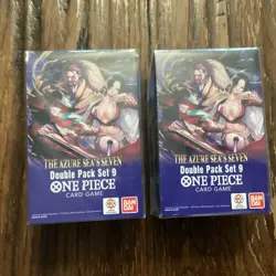 One Piece TCG: Double Pack Set 9 The Azure Sea's Seven - FACTORY SEALED! Lot-2 - Image 1