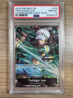 Trafalgar Law 2024 One Piece Championship Event Pack #038 PSA 10 - Image 1