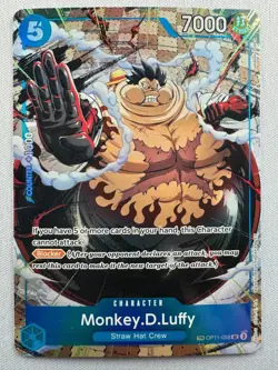One Piece Monkey.D.Luffy OP11-058 Carry On His Will Treasure Rare - Image 1