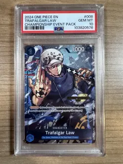 Trafalgar Law 2024 One Piece Championship Event Pack #008 PSA 10 - Image 1