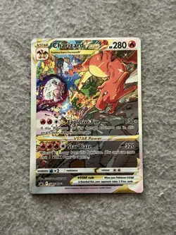 MISPRINT Charizard V Star SWSH262 Black Star Promo NM Pokemon Card Ultra Rare - Image 1