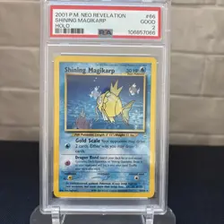 Pokemon TCG Shining Magikarp Holo Rare Card 66/64 Neo Revelation PSA 2 - Image 1