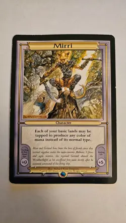 MTG - Mirri - Vanguard - Magic the Gathering Card - LP (Oversized) - Image 1