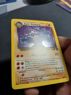 Dark Machamp - 10/82 - Pokemon Team Rocket Unlimited Holo Rare Card WOTC - LP - Image 4