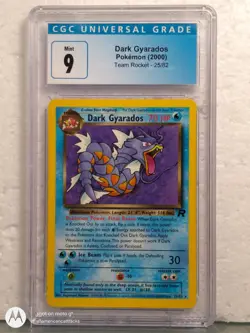 2000 POKEMON, DARK GYARADOS, TEAM ROCKET, CARD #25/82, HOLO, CGC GRADED 9 - Image 1
