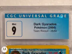 2000 POKEMON, DARK GYARADOS, TEAM ROCKET, CARD #25/82, HOLO, CGC GRADED 9 - Image 3