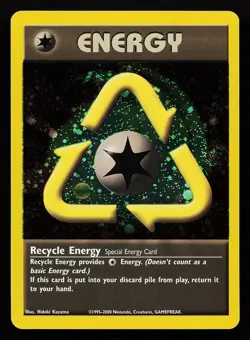 Recycle Energy 105/111 Holo WOTC Energize League Promo Pokemon Card - Image 1