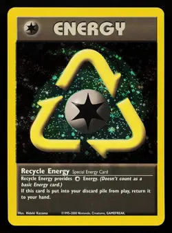 Recycle Energy 105/111 Holo WOTC Energize League Promo Pokemon Card - Image 1