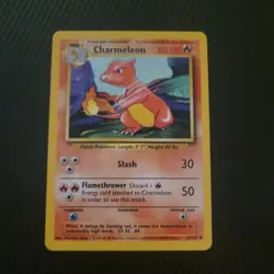 Charmeleon Base Set 24/102 Uncommon Pokemon Card Unlimited LP WOTC - Image 1
