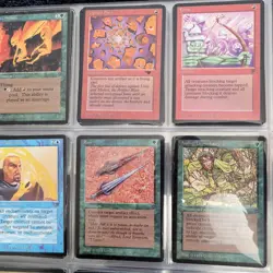 11 Pages of VERY OLD 90's Cards Collection in Binder. And 1,000 Bulk MTG Lot - Image 3