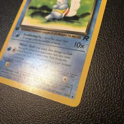 Dark Wartortle 46/82 Team Rocket First Edition Pokemon Card In Mint Condition - Image 3