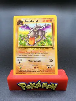 Pokemon TCG Aerodactyl 16/62 Fossil Non-Holo Rare Card NM - Image 1