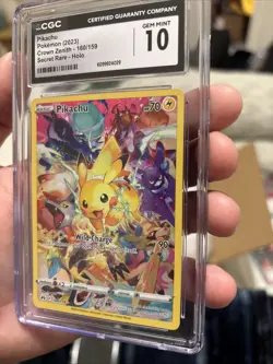 Pikachu 160/159 - CGC Gem Mint 10 | Pokemon TCG Secret Rare Graded Card - Image 2