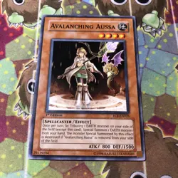 Avalanching Aussa EOJ-EN026 Yu-Gi-Oh! Card Light Play 1st Edition - Image 1