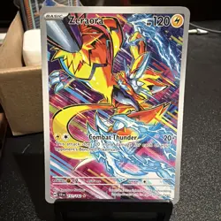 Pokemon TCG Zeraora 151/142 Stellar Crown Holo Card Illustration Rare Full Art - Image 1