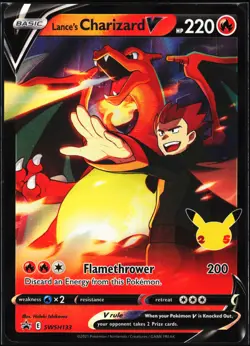 Pokemon Card- Lance's Charizard V SWSH: Sword & Shield Promo Cards #SWSH133 - Image 1
