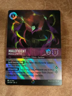 Maleficent Mistress of All Evil 209/204 Into The Inklands Enchanted Lorcana Card - Image 1