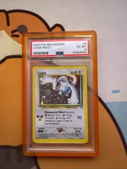 Pokemon Lugia TCG Neo Genesis Holo Rare Card PSA 6, 9/111 - Image 1