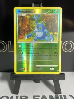 Heracross LV.29 28/130 Diamond & Pearl Rare Pokemon Card NM/LP - Image 2