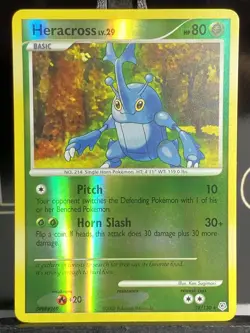 Heracross LV.29 28/130 Diamond & Pearl Rare Pokemon Card NM/LP - Image 3
