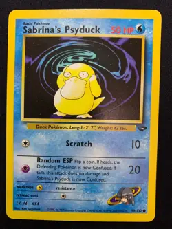 SABRINA'S PSYDUCK - 99/132 - GYM CHALLENGE - POKEMON CARD - LP - Image 1