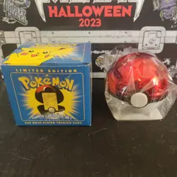 Pokemon Limited Edition 23k Gold Plated Card Pikachu Pokeball Burger King 1999 - Image 1