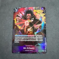 One Piece OP04 Mr. 5 (Gem) Alternate Art OP04-072 Kingdoms of Intrigue Card Game - Image 1