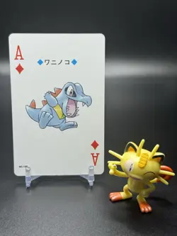 Pokemon 2000 Totodile #158 Silver Playing Card Ace Of Diamonds - Image 1