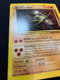 BROCK'S ONIX - 021/132 - GYM HEROES - RARE POKEMON CARD - LP - Image 2