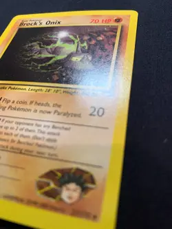 BROCK'S ONIX - 021/132 - GYM HEROES - RARE POKEMON CARD - LP - Image 3
