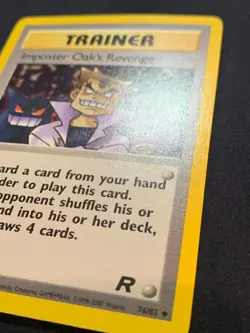 IMPOSTER OAK'S REVENGE - 76/82 - TEAM ROCKET - POKEMON CARD - LP - Image 3